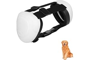 BERGWERK Hunde Ohrschützer für Gehörschutz, 29dB NRR Hundeohrschützer für Lärmschutz Noise Cancelling Kopfhörer (Weiß-XL)