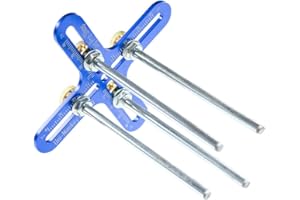 CRAFT COUNTY Craft de Jig Bracelet Porte-Clés Outil de Création de Bijoux – Disponible en Plusieurs Styles et Tailles – Paracorde Noeuds Tissage Tresse, Uni-Monkey Jig - Blue