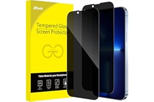 JETech Sichtschutz Full Screen für iPhone 13 Pro Max 6,7 Zoll, Panzer schutz Anti-Spy Glas Schutzfolie, Kante zu Kante Displayschutz Hat Keinen Einfluss auf die Hülle, 2 Stück