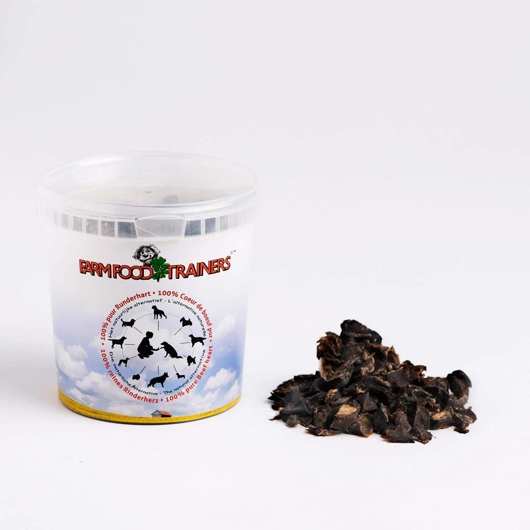 Farm Foods Trainer Beef Heart Dog Treats 333gm Tub