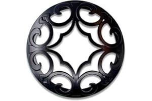 Hion Scented Candle Topper Illuma Lid Jars Cover Shade Sleeves, Help Burn More Evenly, Candle Accessories Decorations Increases Atmosphere Party Gifts for Women(Space Black)