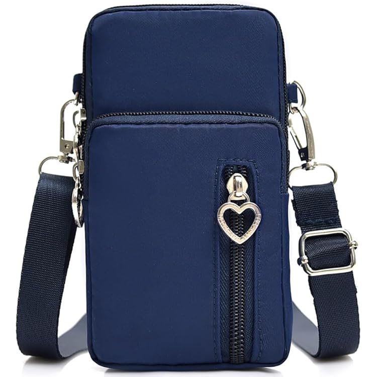 Wesoke kleine Canvas Crossbody Tas Voor Mannen Vrouwen, Zwarte Messenger Bags Side Schoudertas, Draagbare Reizen Satchel Sling tas Mobiele Telefoon portemonnee met Verstelbare Riem Voor Werk Business