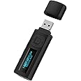 Luckyu USB MP3 Player Bluetooth 4.0 8GB Music Player with Clip Portable HiFi Lossless Sound Music MP3 Player with Voice Recorder Support up to 64GB TF Card (Black)