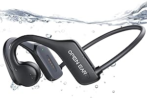NAGFAK Bone Conduction Headphones, Waterproof Swimming Headphones, Open Ear Bluetooth 5.3 Headphones, Built-in MP3 32G Memory, Underwater Wireless Earphones Headset for Swimming, Sports, Running, Cycling