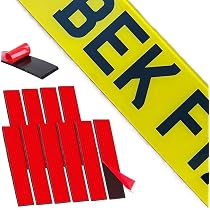 Car Numbers Plate 16 Heavy-Duty BEK-FIX Sticky Pads For Number Plates ...