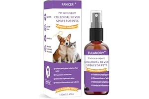 TULAMORIY 100ml-Spray Antiprurito per Cani e Gatti,Spray per la Cura della Pelle per Cani,Riduce Il Prurito Cutanea,Cura della Pelle Professionale per Pet,Formula Delicata