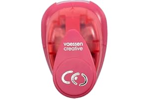 Vaessen Creative Perforatrice de Papier, Taille S, Anneaux de Mariage, Pour Projets DIY, Scrapbooking, Création de Cartes et Plus