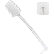 Heallily Badebürste Mit Langem Griff – Weich, Rutschfest, Für Rücken & Körperpeeling, Blau