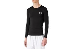MEETYOO Maglietta Compressione Uomo, Maglie Maniche Lunghe/Corta T Shirt Sportiva per Corsa Ciclismo Fitness