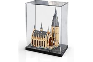 MEEC Vitrina de Acrílico Transparente, Caja de Mostrador de Montaje con Base Negra, Vitrina de Protección a Prueba de Polvo Para Figuras de Acción, Juguetes Coleccionables (20x15x35CM) (001)