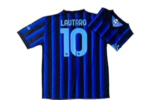 CALCIOGADGETS Maglia Lautaro Martinez I N T E R Ufficiale 2025-26 Bambino Uomo Adulto Replica Autorizzata per Tifoso I N T E R N A Z I O N A L E Home 25-26 Nr 10