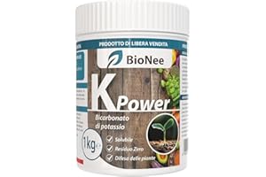 BIONEE Bicarbonato di Potassio Puro - Fertilizzante Antifungino per Piante, Orto e Piante da Frutto, Supporta la Crescita e la Salute Vegetale - 1 kg