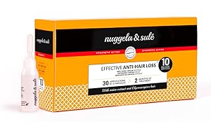 Nuggela & Sulé Ampollas Anti-Caída con Extracto de Cebolla Roja. Fortalece y Frena la caída del cabello. Efecto Rápido. Uso Fácil. 10 x 10ml Tratamiento para 10 semanas