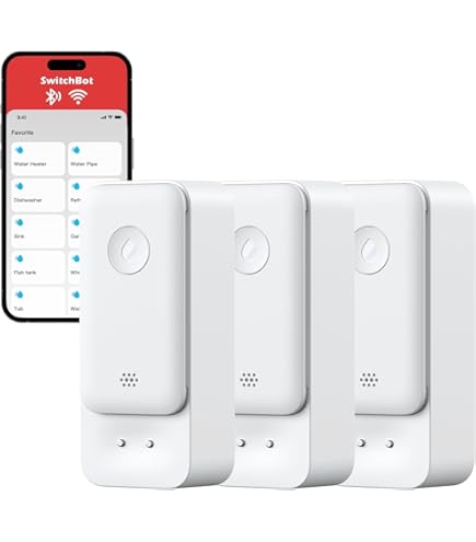 WiFi Waterleksensor 3-Pack, Slimme Watersensor met Instelbaar Alarm en
