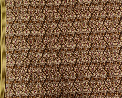 Schneiderei Baumwolle Braun Blatt Nähen Stoff 43" Wide Supplies Craft durch das Messgerät