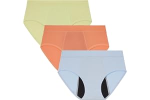 INNERSY period underkläder flickor tung blödning bomull menstruationstrosor 10-18 år 3-pack