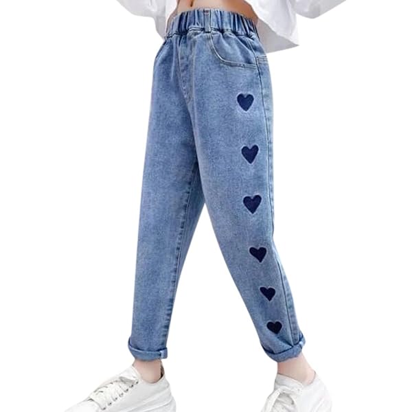 Pantalon Lanterne Fille En Velours Côtelé - Imprimé - Taille 4 à 10 Ans - Arshiner