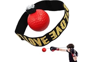 Missmisq Boxing Reflex Ball Boxing Training Ball with Headband Boxing Reflex Ball Boxing Training Device for Hand-to-Eye Coordination Boxing Reflex Ball for Speed Training