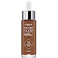 L'Oreal Paris True Match Nude Plumping Tinted Serum, 1% Hyaluronic Acid, Instantly Evens, Brightens, and Hydrates Skin, Shade 8-10, Deep