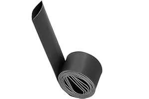 TA-VIGOR 30mm Heat Shrink Tubing, 2M Length Heat Shrink Sleeving, 2:1 Ratio Heat Shrink Tube for Electrical Insulation, Repairs, Wire Connectors, Wrap Cable, Black