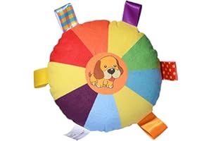 CAISHOW Dog Plush Ball Squeak Toys Soft Dog Squeaky Dog Toy Stuffed Animal Interactive Separation Anxiety Relief For Puppy Small And Medium Dogs Playing Pet Toy (5.9inch Frisbee)