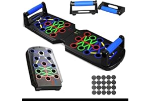 SLUNSE Faltbare Liegestütze Brett - Push Up Board mit Liegestützgriffe für Ganzkörper-Training & Effektive Liegestützen - Multifunktional Liegestützbrett - Fitnessgeräte für Zuhause