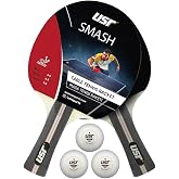 USR Smash-RB تنس الطاولة 2 مضارب + 3 مجموعة كرات