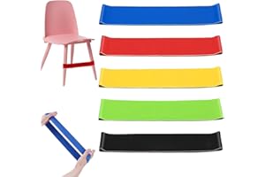 DONOONIS Bande Elastique,5 Pièces Bande de Chaise Extensible pour Enfants, bande elastique musculation de Siège Flexibles Tdah Enfant Outils pour Enfants Bandes de Chaise Sensorielles Adaptées aux Enfants