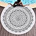 Produktbild Runde Strandtuch Picknickdecke Dicke Tapisserie Mit Quaste Urlaub Picknick Reise Yoga Matte Schwimmen Schal Wrap Sonnenbaden Blätter Camping Gym Sport Handtuch A