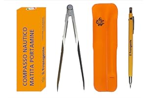 Edizioni il Frangente Compasso nautico satinato e matita portamine