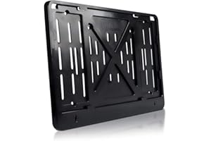 ‎SCHILDEVO schildEVO Kennzeichenhalter | 340 x 200 mm | SCHWARZ | zweizeilig | LKW PKW SUV | Geländewagen & Anhänger | DHL-Versand
