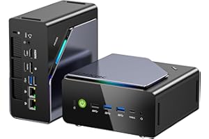GMKtec K12 Gaming Mini PC Oculink AMD Ryzen 7 H 255 (Mis à Jour 8745HS) 32Go DDR5 RAM 512Go SSD, Ordinateur de Bureau Radeon 780M, 3X M.2 2280 Stockage, Dual NIC 2.5G, HDMI 2.1, USB4