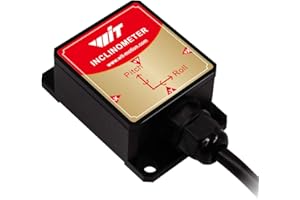 WITMOTION [Acelerómetro + Inclinómetro de grado militar] HWT905-RS485 MPU9250 Giroscopio de 9 ejes + Ángulo (precisión XY 0.05°) + Brújula digital con filtrado Kalman, compensación de temperatura y magnetómetro
