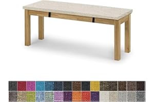 yaoumeo Bankauflage Sitzkissen,Bankkissen,Gartenbank Auflage,Waschbar-Abnehmbarem,Mehrere Farbgrößen Verfügbar (150x40x5cm,Beige Weiß)