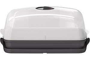 PROSPERPLAST Semillero/bandeja multiusos con tapa de policarbonato RESPANA TABLE GREENHOUSE 3,6L., dimensiones (mm) 391x257x185, color Antracita