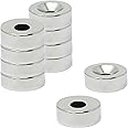 N42 Neodymium Countersunk Magnet for Arts, Crafts, Model Making, DIY, Hobbies, Office and Home - 12mm dia x 4mm thick x 4.2mm