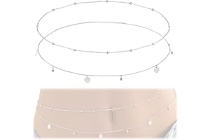 lafomukea Belly Chain, Waist Chains, Sequins Belt, Body Chain for Women and Girls
