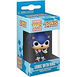 Funko Pocket Pop! Keychain: Sonic The Hedgehog: Sonic The Hedgehog with Ring - Mini Figura in Vinile da Collezione novità Por