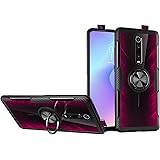 KONEE Custodia per Xiaomi Mi 9T / 9T Pro, 【360°Ring】 【Morbido Silicone Bumper】 【Duro Trasparente PC】 Antiurto Resistente Ai G