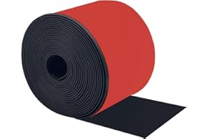 DOUJIAO Rubber Strips Adhesive Rubber Sheet Solid Neoprene Rubber Strips For DIY, Crafts, Gaskets, Mats, Floor Protection, Brackets, Sealing Floor Coverings, Levelling (100mm (W) x 1.5mm (T) x 3m (L))