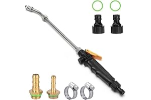 CNANRNANC Sprühstab aus Messing mit 3/8 Zoll und 1/4 Zoll Schlauch verstellbar ersetzt Gartenspritze für Gärten Obstgärten Grüngurte