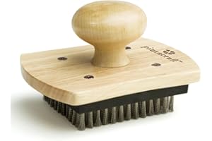Pizzacraft PC0206 Spatola con Setole in Acciaio per Pulizia Pietra per Pizza