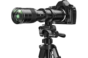 LIGHTDOW Super Telephoto Zoom Lens 420-800mm F8.3 Full Frame Manual Focus Zoom Lens for Canon EF/EF-S Mount DSLRs – Compatible with EOS Rebel T7/T7i, 5D, 90D, 80D, 7D & More