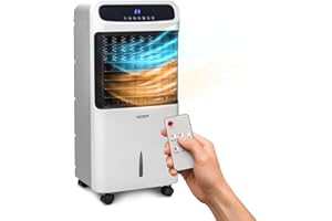 AVILIA Climatizzatore Portatile 4-in-1 80/2000W: Riscaldamento, Raffreddamento, Umidificatore e Purificatore d'Aria, Facile da Spostare - Ideale per Stanze fino a 80m², 61x32x33cm