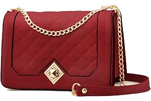 Travistar Bolso de Hombro Pequeña de Mujer Bolso Bandolera Cadena Cruzado Crossbody Bag Cuero PU Bolsos Mano