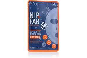NIP+FAB Nip + Fab Glycolic Acid Fix Extreme | Maska Bąbelkowa do Twarzy | 2% Kwasu Glikolowego | Kwas Hialuronowy | Węgiel | Maska Złuszczająca