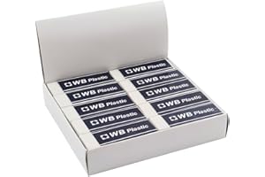 EPITOME FLOWER Hainenko Environmentally Friendly Pencil Eraser - 20 Pack Rubbers Bulk Latex-Free Multipack Set for Kids, Adults, Teachers as School, Office and Classroom Supplies