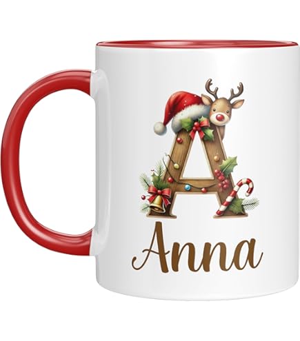 Tasse Pour Enfant Avec Inscription En Allemand « Joyeux Noël Bonhomme En Pain D'épice Merry Christmas » Violet
