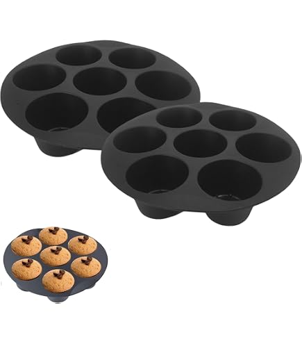 EnamelEVO Air Fryer Muffinform – 2 Stück, Antihaftbeschichtet, Für Heißluftfritteuse, Backofen & Mini-Ofen