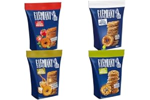 ‎NEEDFORSWEET Elephant 4er Probier-Set Knabber-Mix – Geschmack trifft Originalität „Elephant Baked Squeezed Pretzels" Snackvielfalt Deluxe 300g Knuspermix für Fernsehabende, Netflix and Chill